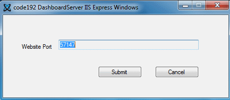 Host Dashboard Server in IIS