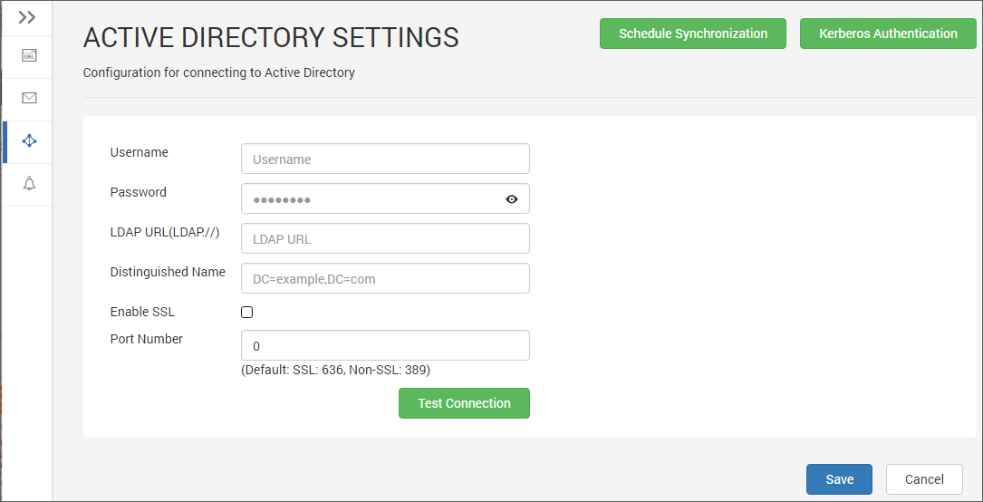 Active Directory Settings