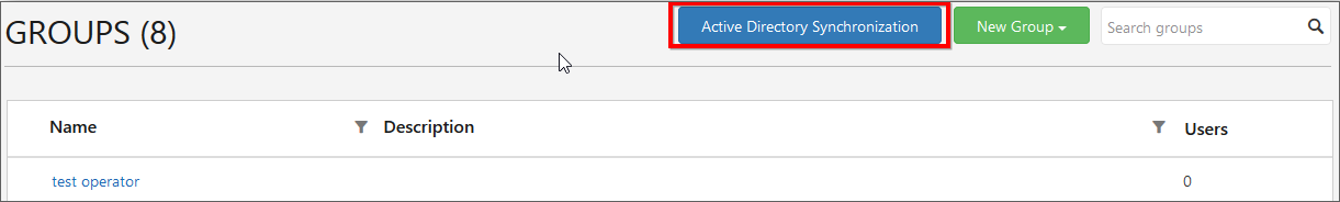 Active Directory Synchronization Link