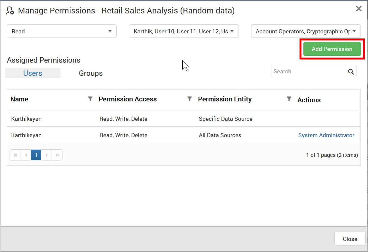 Add Permission