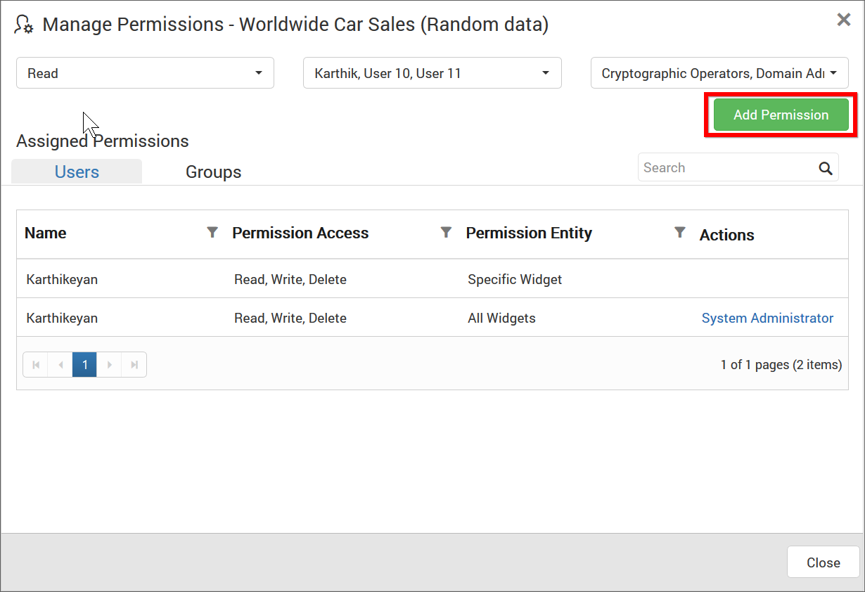 Add Permission