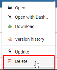 Delete Widget