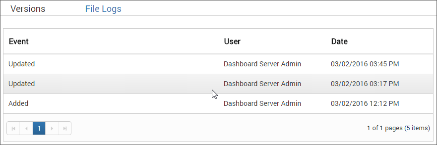 File logs